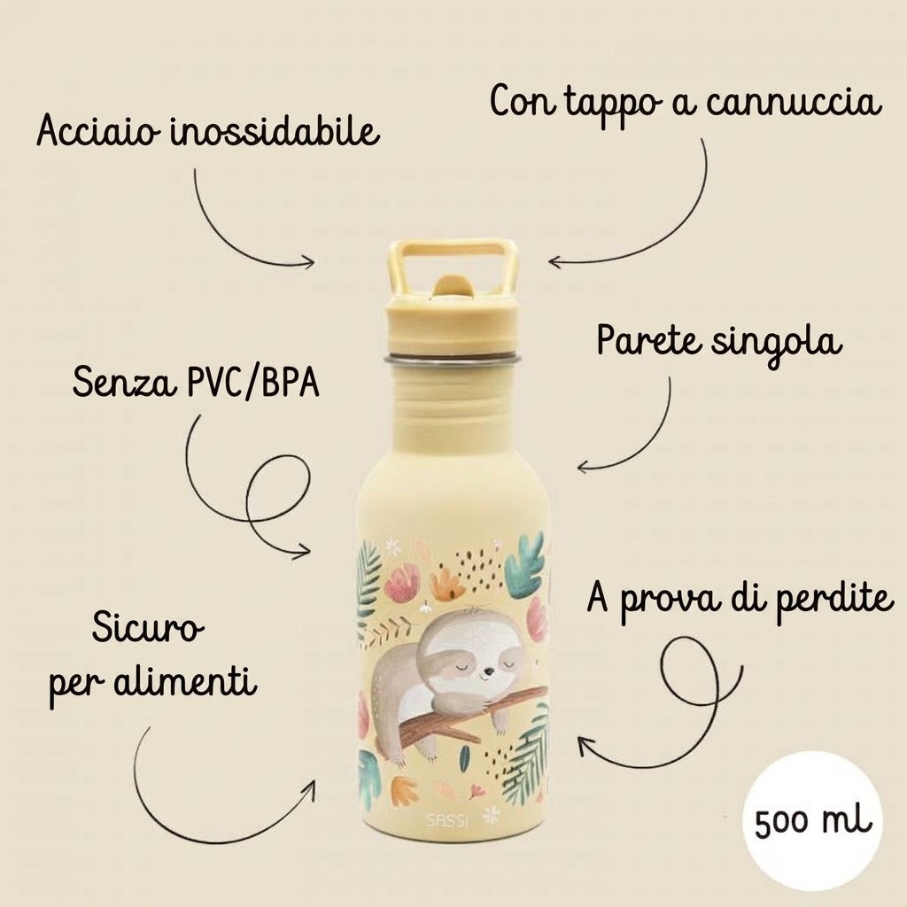 BORRACCIA TERMICA  500 ML Bradipo Gnawy